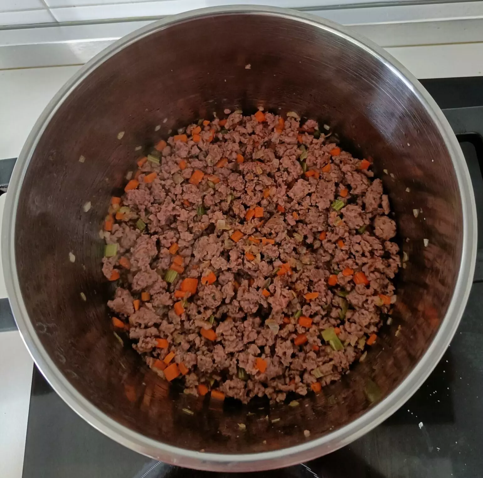 Cocinar carne Macarrones al horno principal