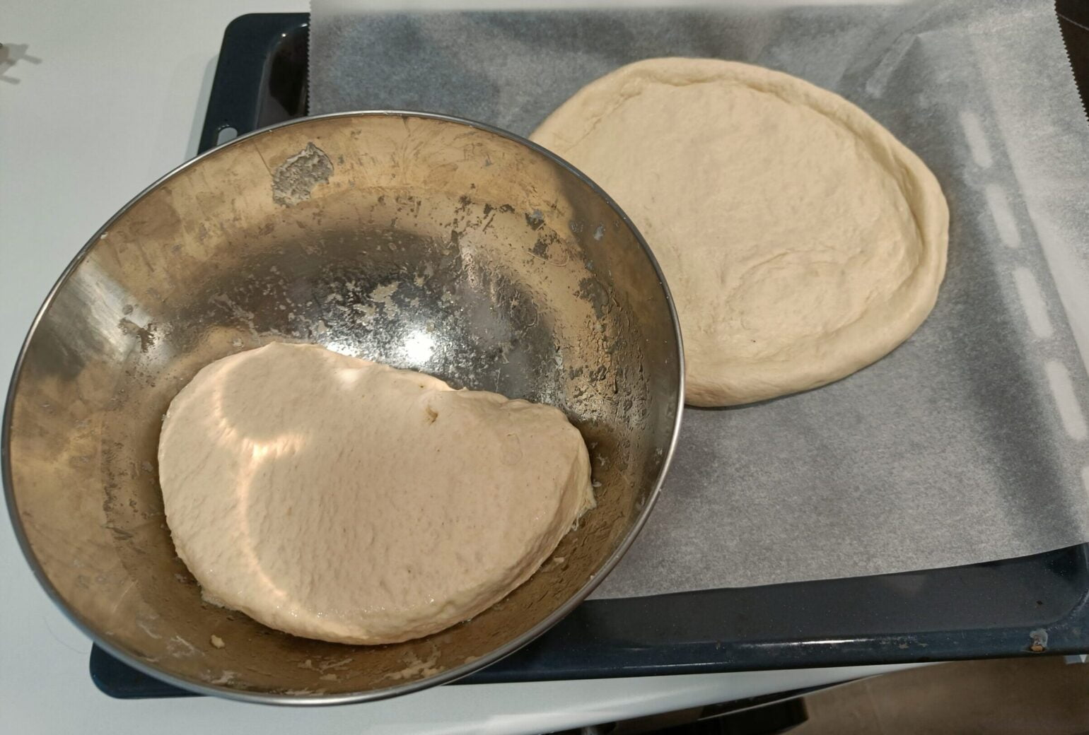 masa expandida masa de pizza