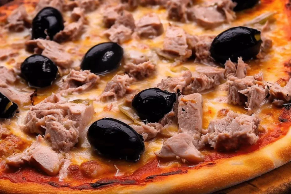 pizza de atun con aceitunas negras principal