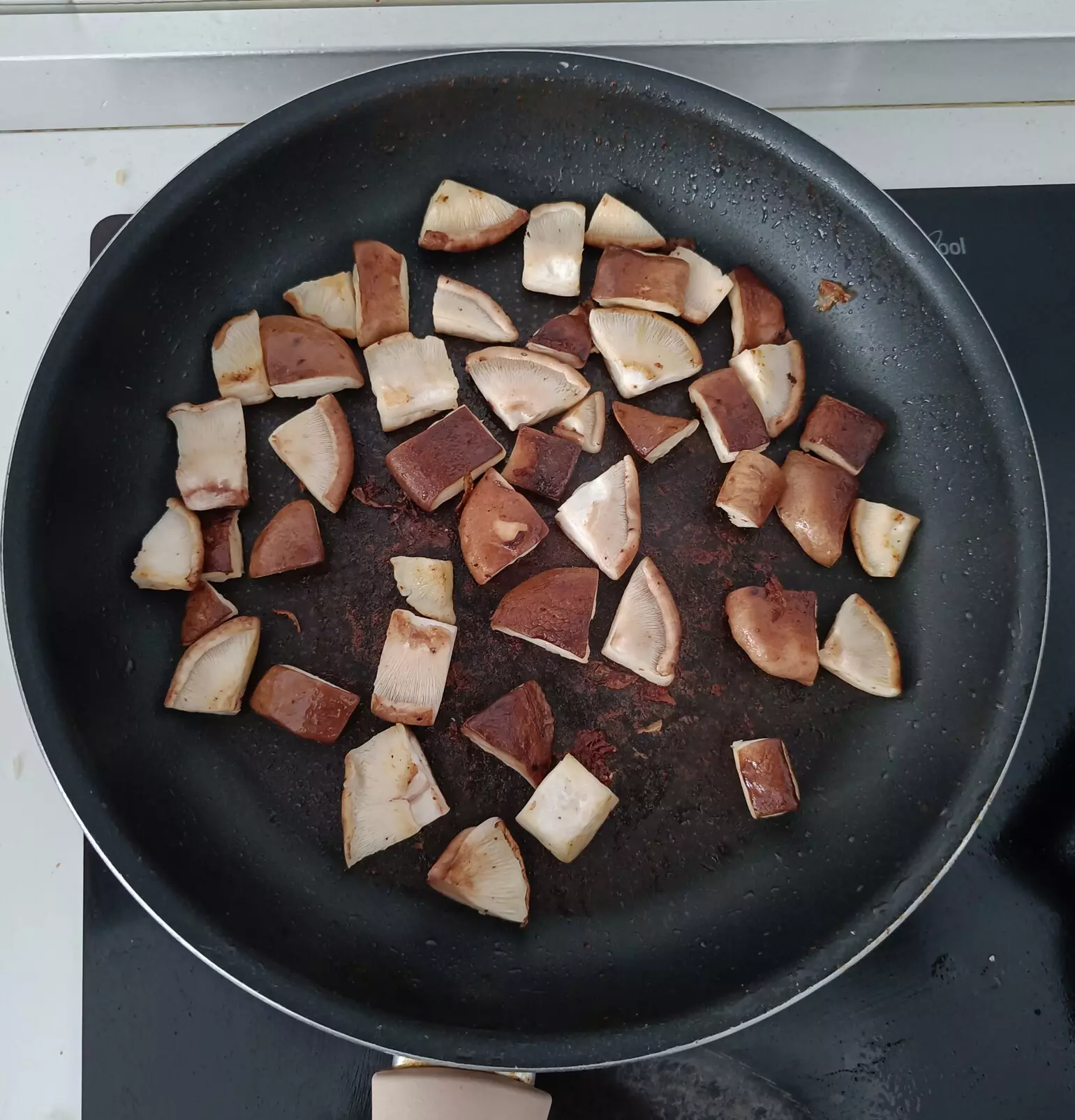 setas shiitake cocinadas