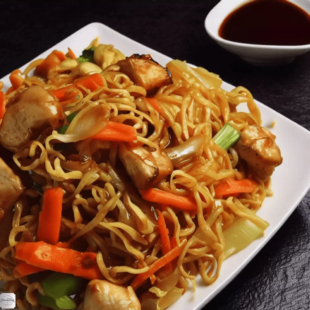 chow mein de pollo yakisoba principal